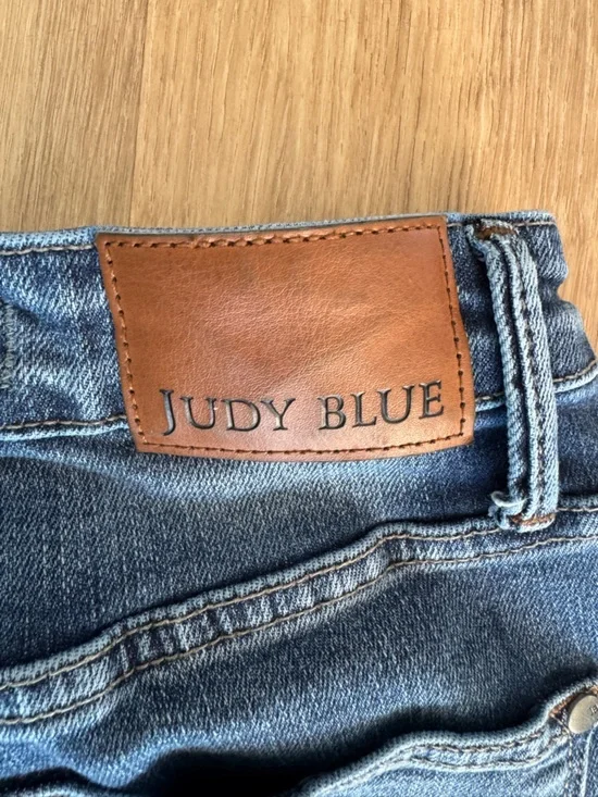 Judy Blue High Waist Tummy Control Contrast Flare Denim sz 26 - Picture 13 of 13
